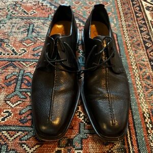 Cole Haan black leather lace up shoes